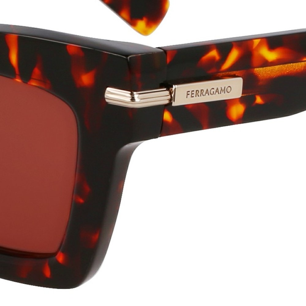 Óculos de Sol Ferragamo SF2031S 242 - Marrom Tortoise 52 Marrom 8