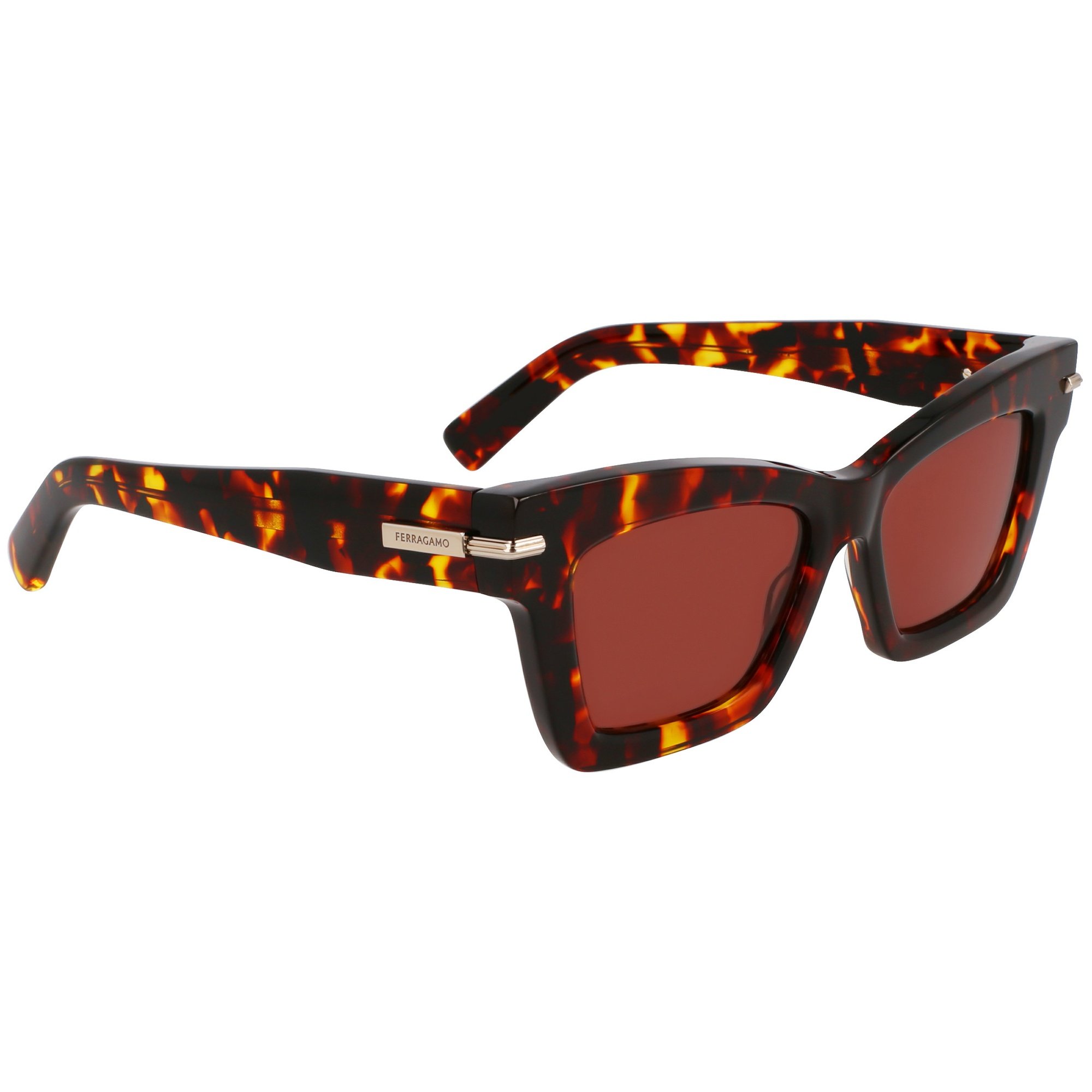 Óculos de Sol Ferragamo SF2031S 242 - Marrom Tortoise 52 Marrom 9