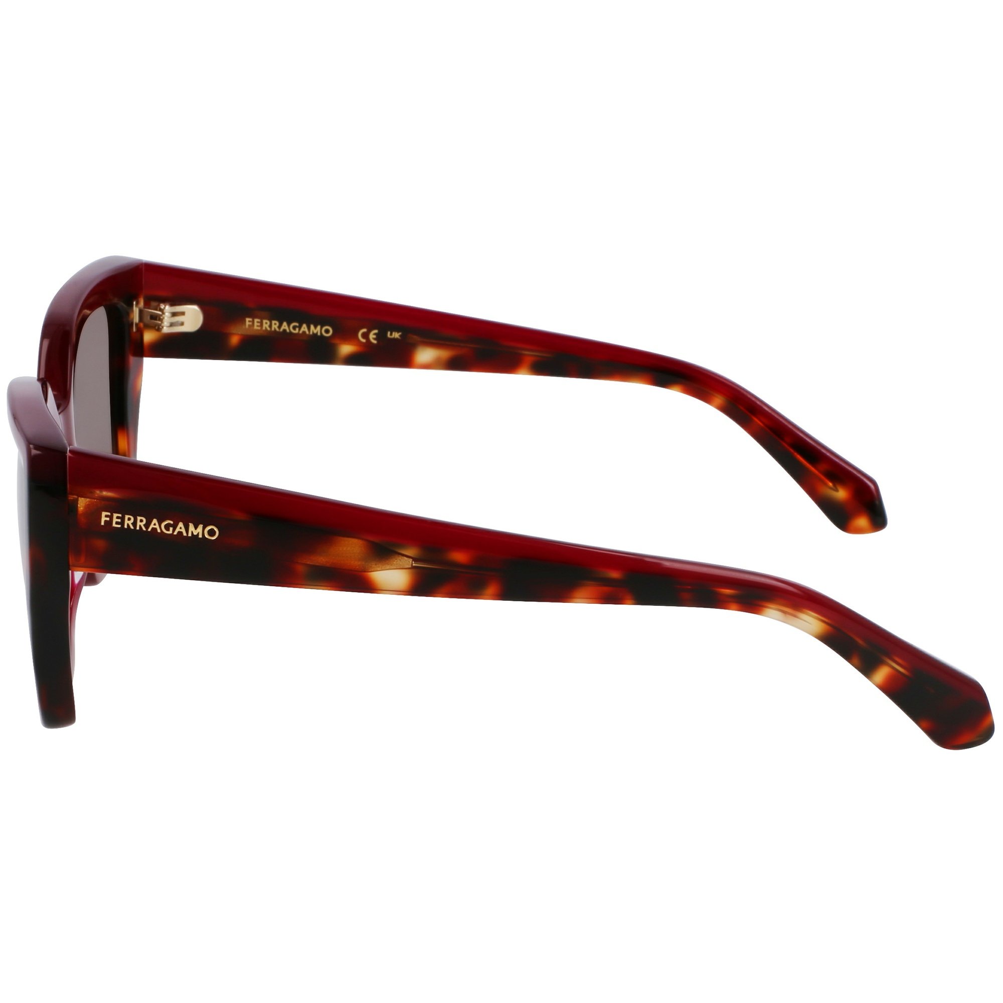 Óculos de Sol Ferragamo SF2035S 654 - Vermelho Burgundy 52 Vermelho 3