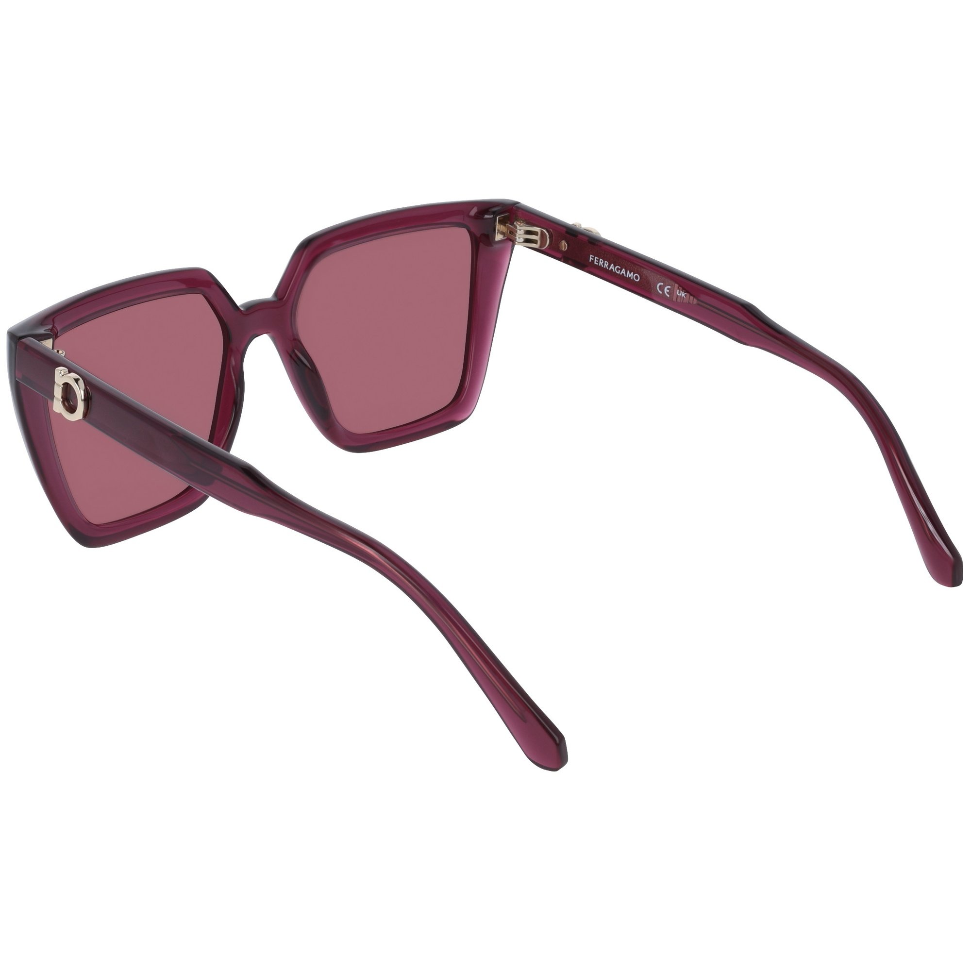 Óculos de Sol Ferragamo SF2058SE 612 - Vermelho Burgundy Cristal 54 Vermelho 4