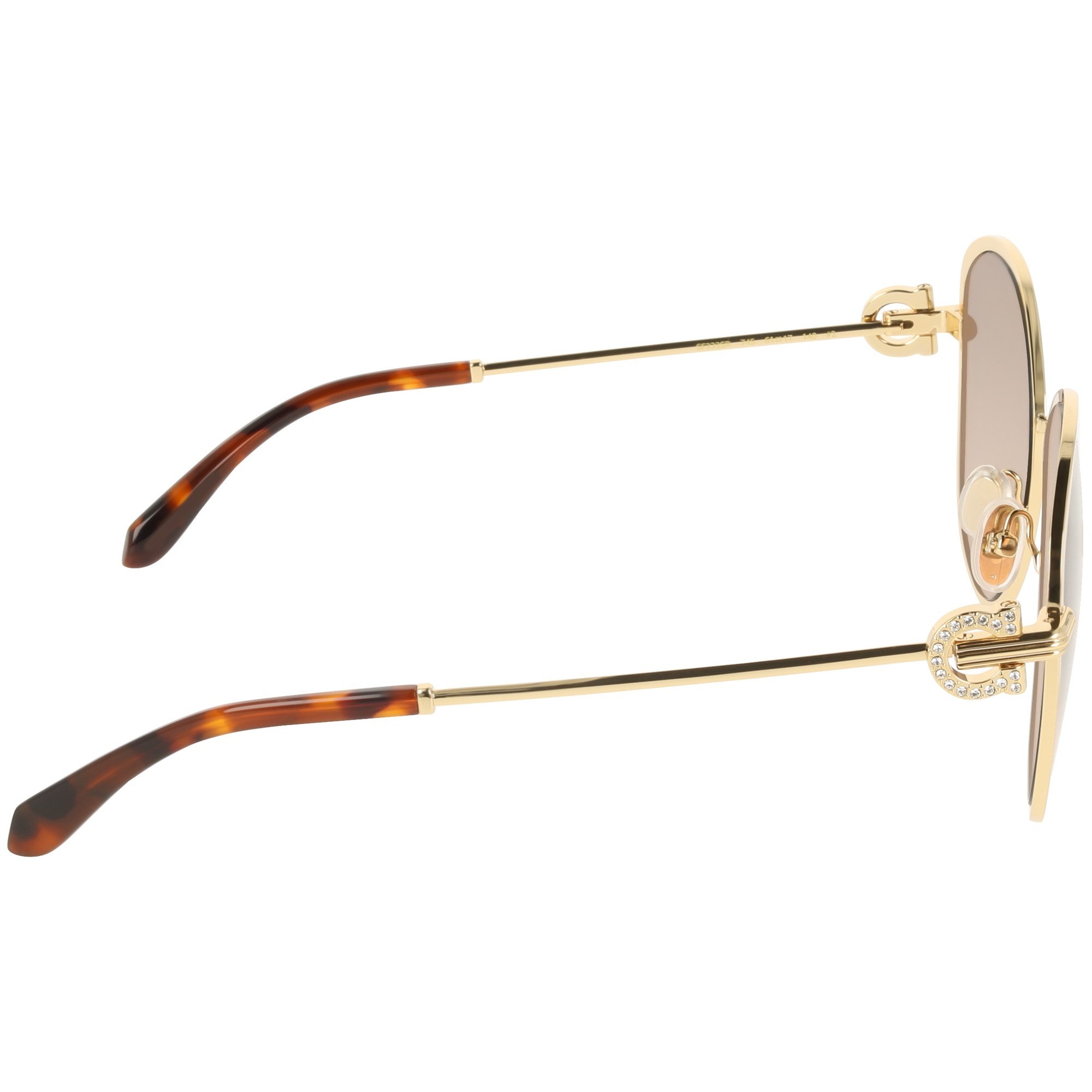 Óculos de Sol Ferragamo SF333SR 745 - Dourado 61 Dourado 7
