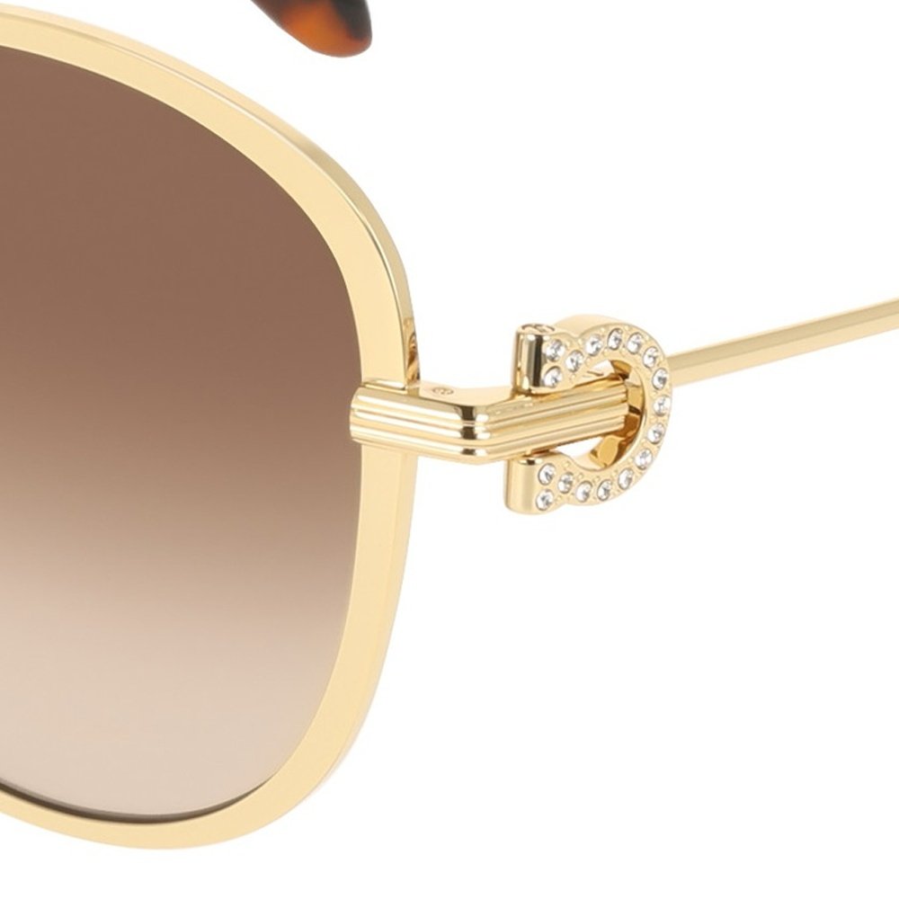 Óculos de Sol Ferragamo SF333SR 745 - Dourado 61 Dourado 8