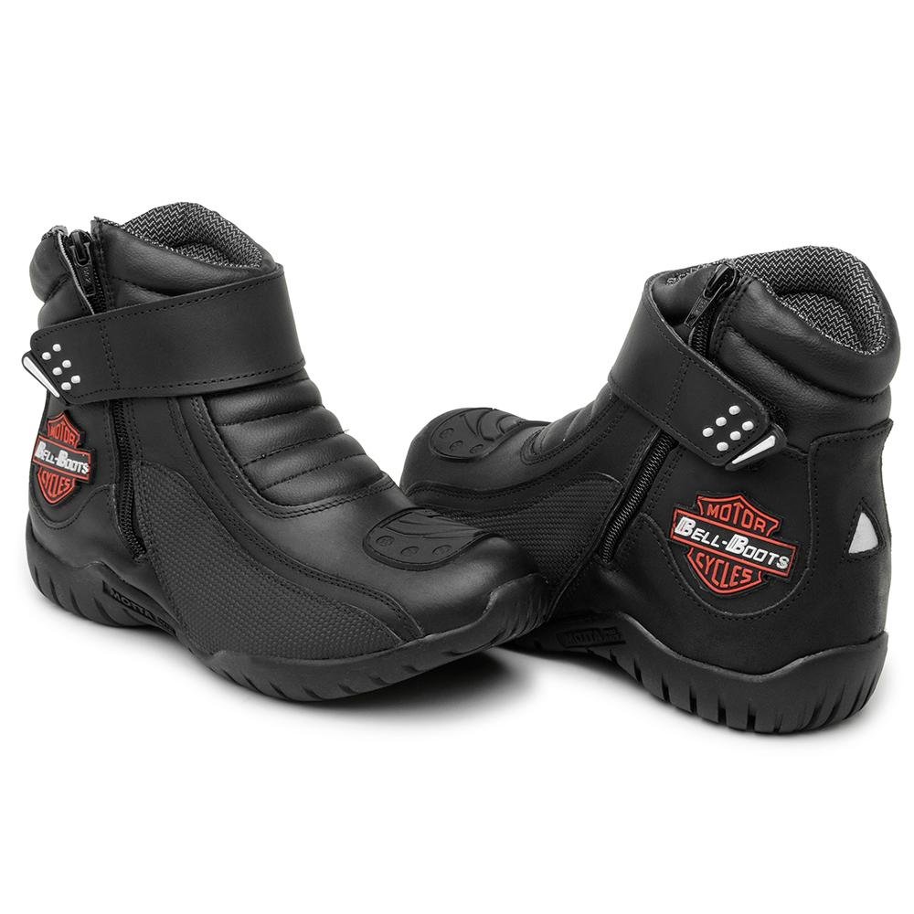 Bota Bell Boots Motociclista Masculina Slim Soft Cano Baixo Conforto Masculino Preto 3