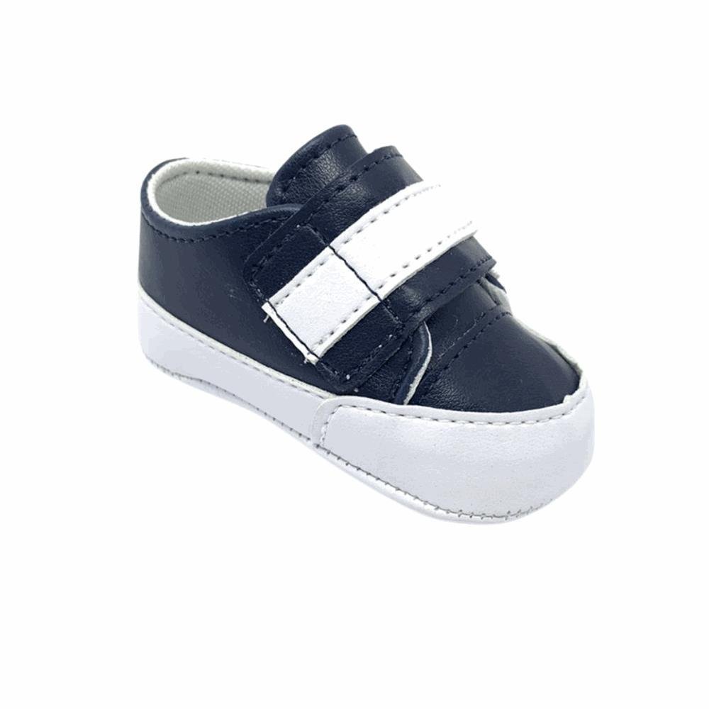 Tênis Bebe Menino Elástico Macio Confortavél Azul 2