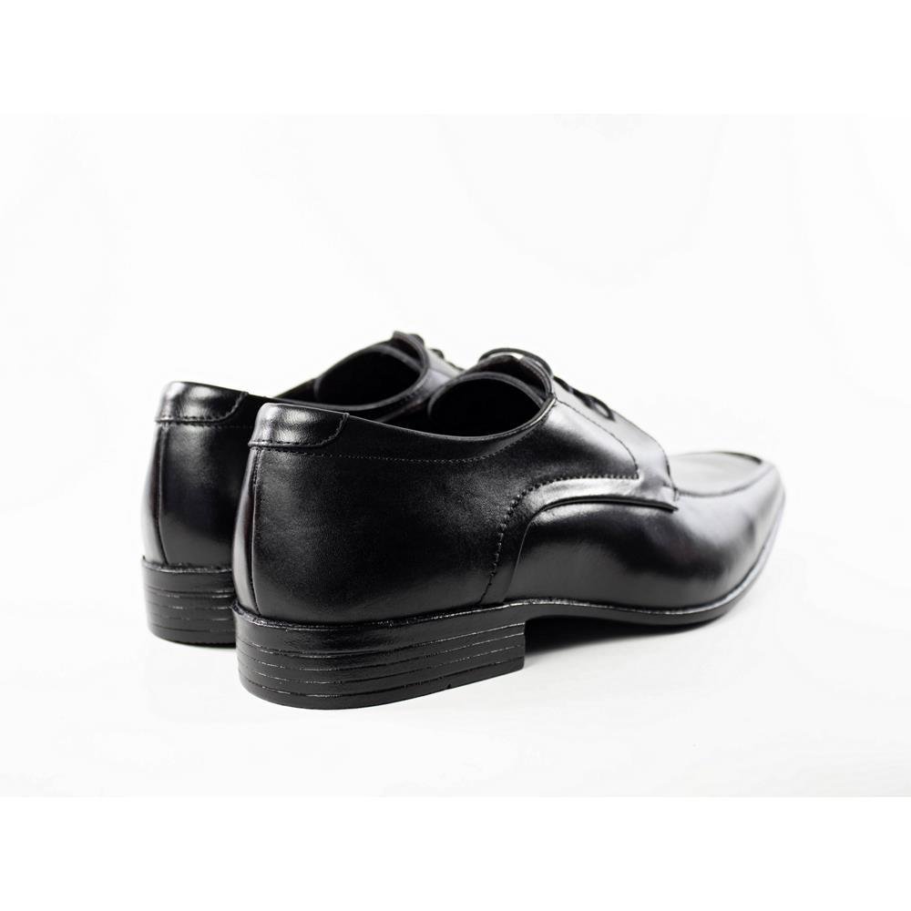 Sapato Social Masculino Couro Derby Clássico Conforto Preto 3