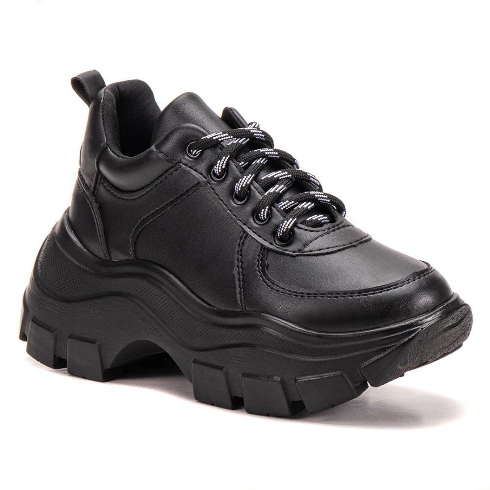 Tênis Preto Tenis Feminino Com Saia Tenis Feminino Casual Flat