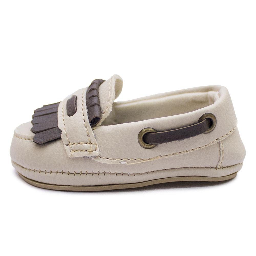 Mocassim Masculino Infantil Bebê Confortável Casual Moderno Cinza 3