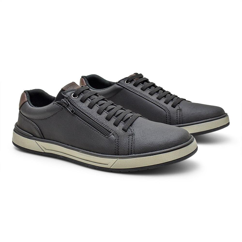 Sapatênis Masculino Cadarço Estilo Confortável Casual Marrom 2