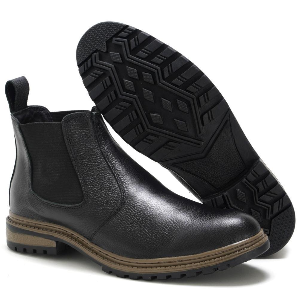 Bota de couro macio estilo italiano masculina, bota clássica de corte alto,  botas Chelsea de alta qualidade, nova - AliExpress