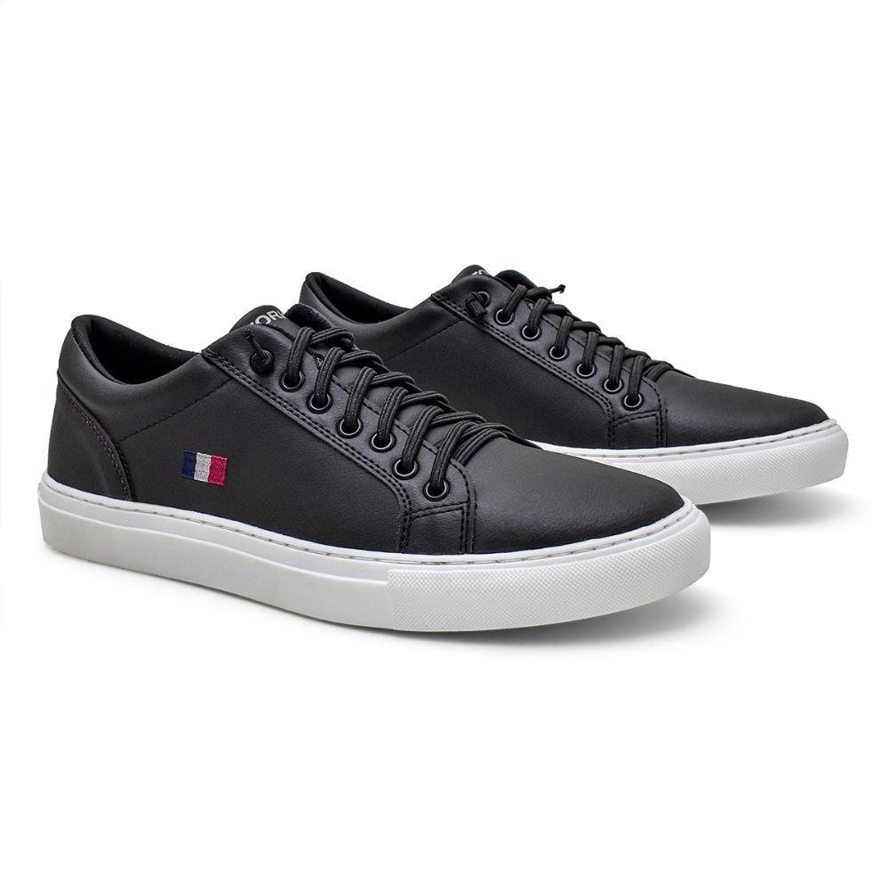Tênis Masculino AIR Bolha - Casual Preto - Cadarço E Conforto