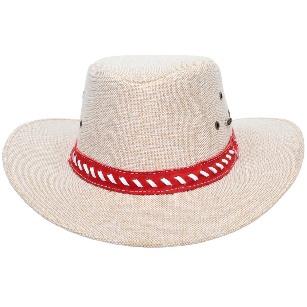 Chapéu Masculino Country Juta Clássico Rodeio Americano Vermelho 3