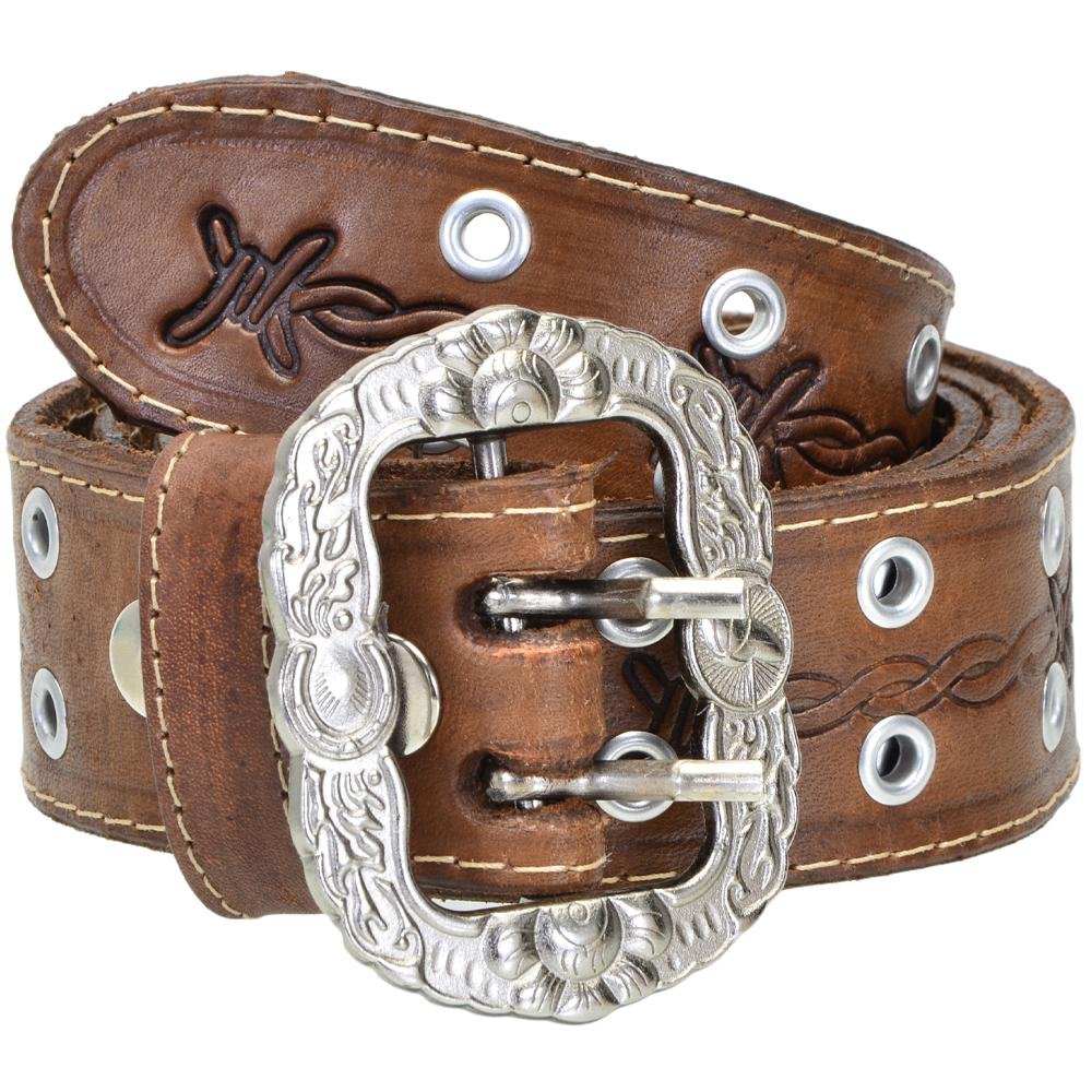 Cinto Masculino Couro Muladeiro Clássico Fivela Fecho Duplo Marrom 3