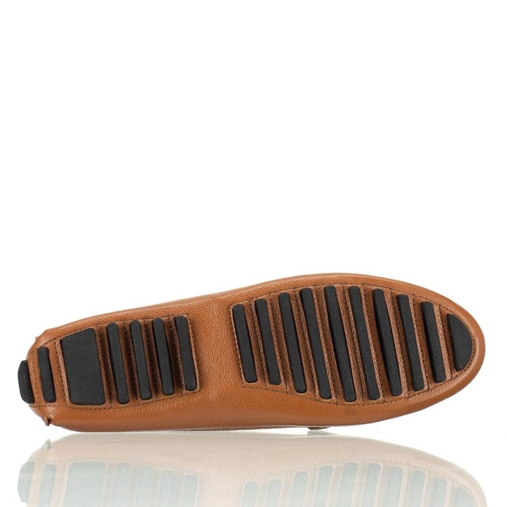 Mocassim Feminino Couro Moderno Calce Fácil Marrom 4