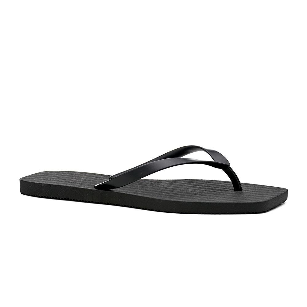 Chinelo Feminino Casual Moderno Confortável Estilo Preto 1