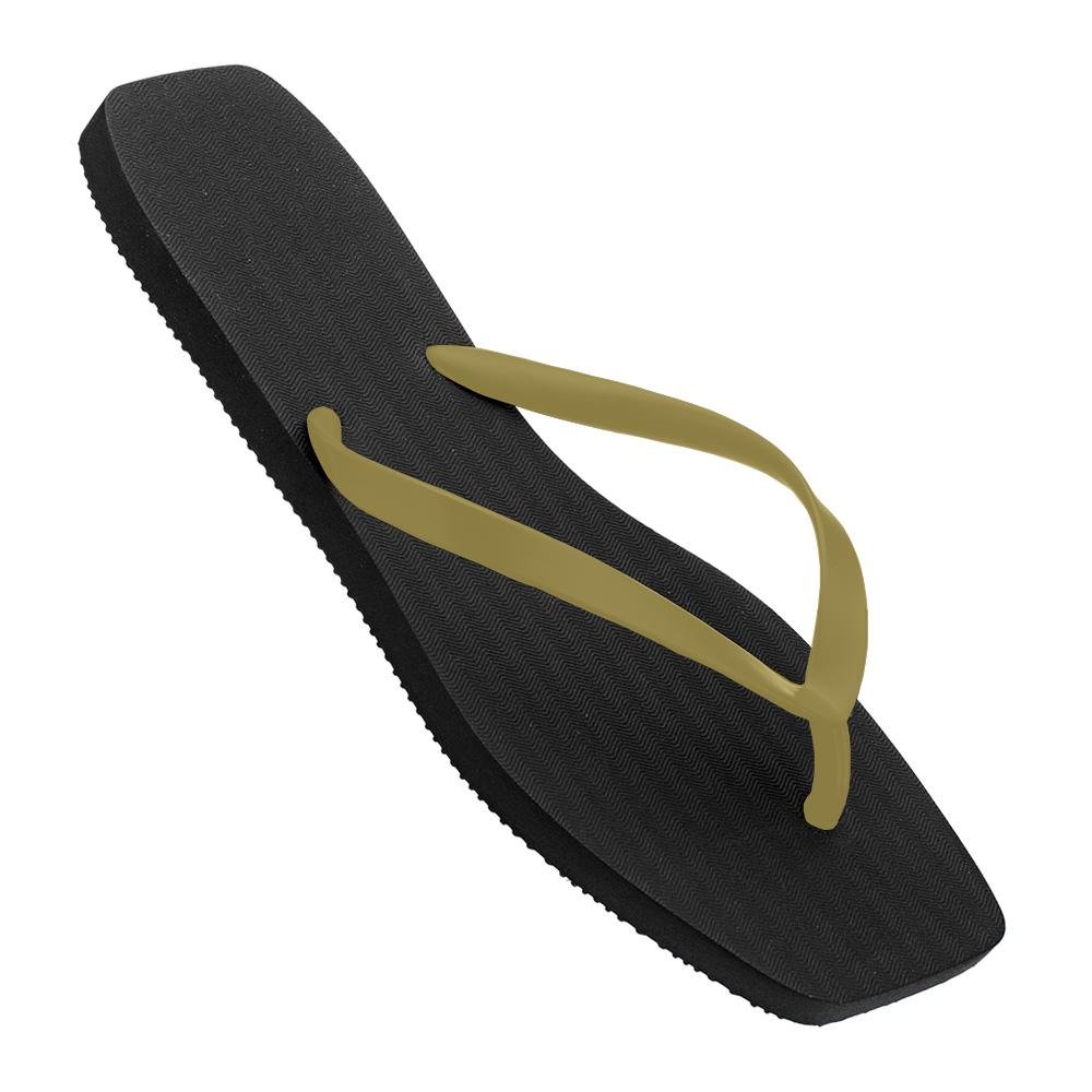 Chinelo Feminino Dia a Dia Confortável Moderno Estilo Verde 3