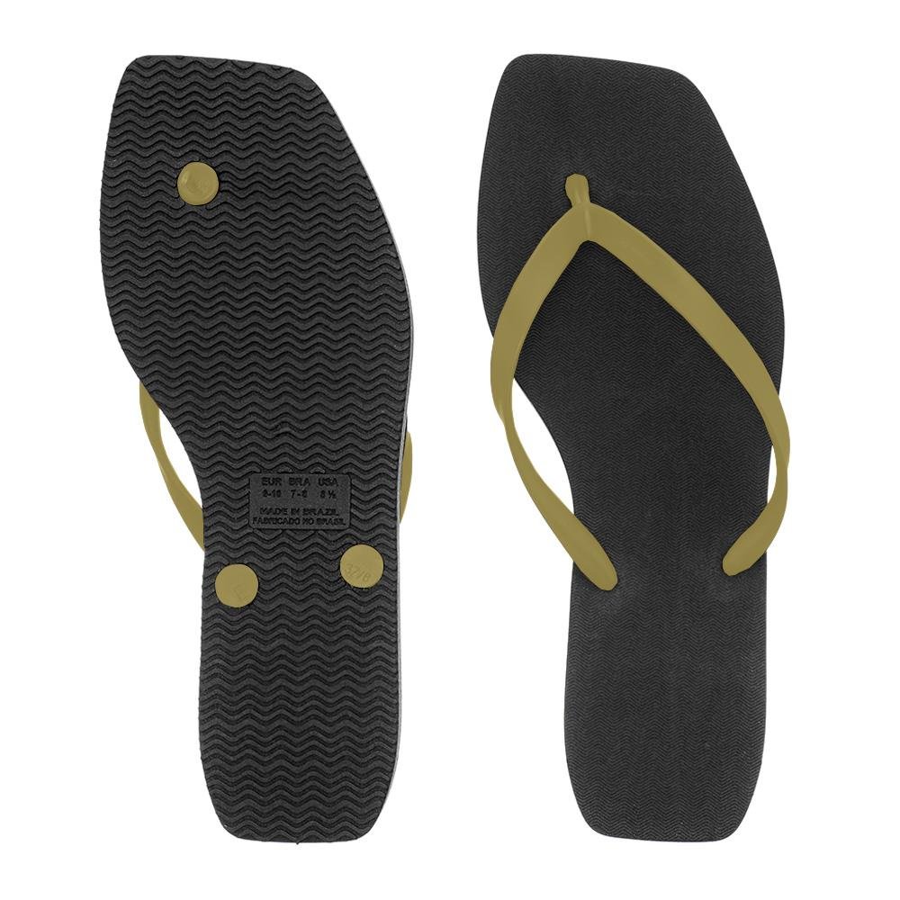 Chinelo Feminino Dia a Dia Confortável Moderno Estilo Verde 4