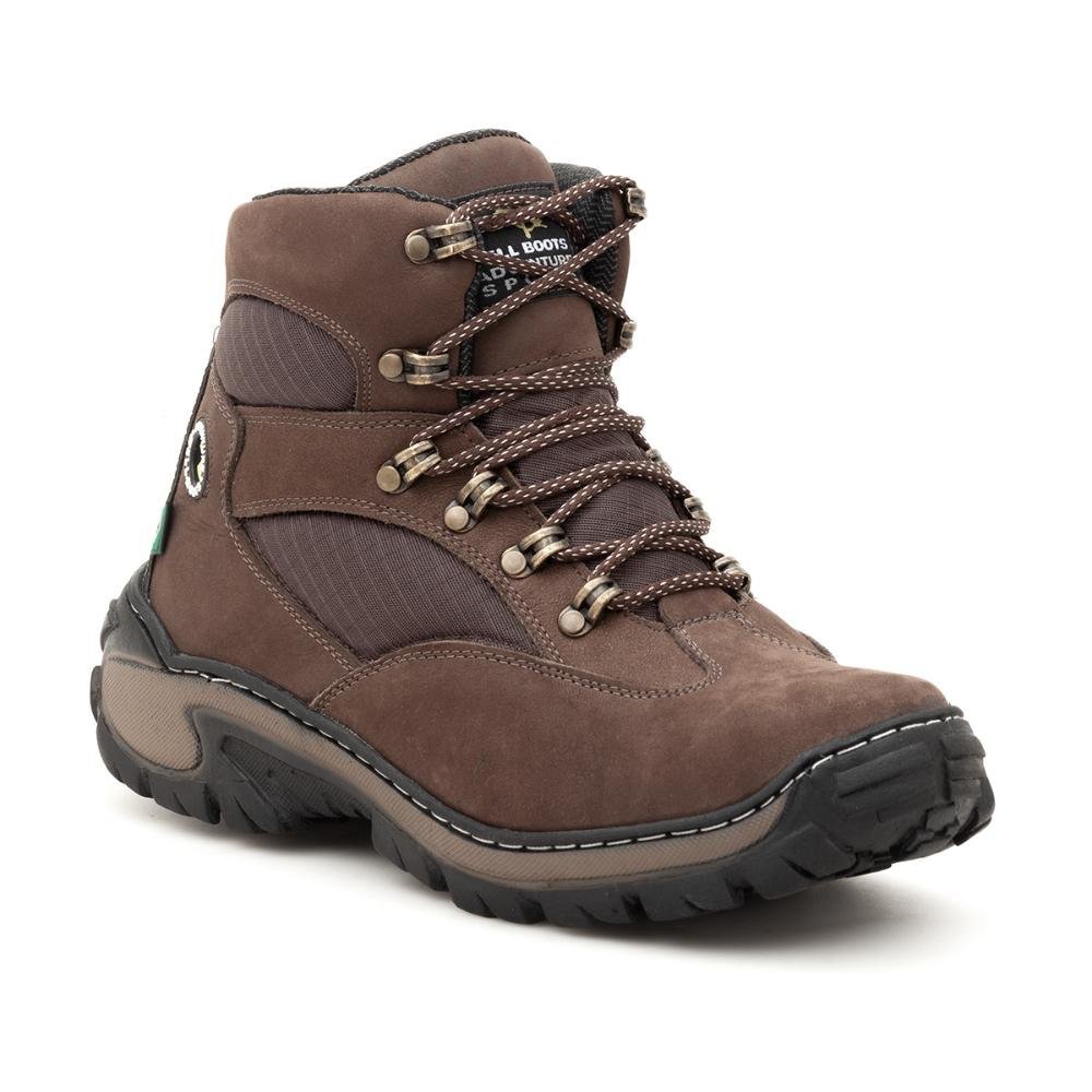 Coturno Masculino Adventure Couro Cano Médio Acolchoado Marrom 1
