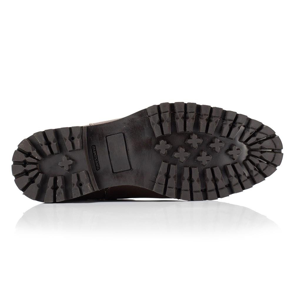 Bota Chelsea Feminina Couro Cano Baixo Moderna Confortável Marrom 3