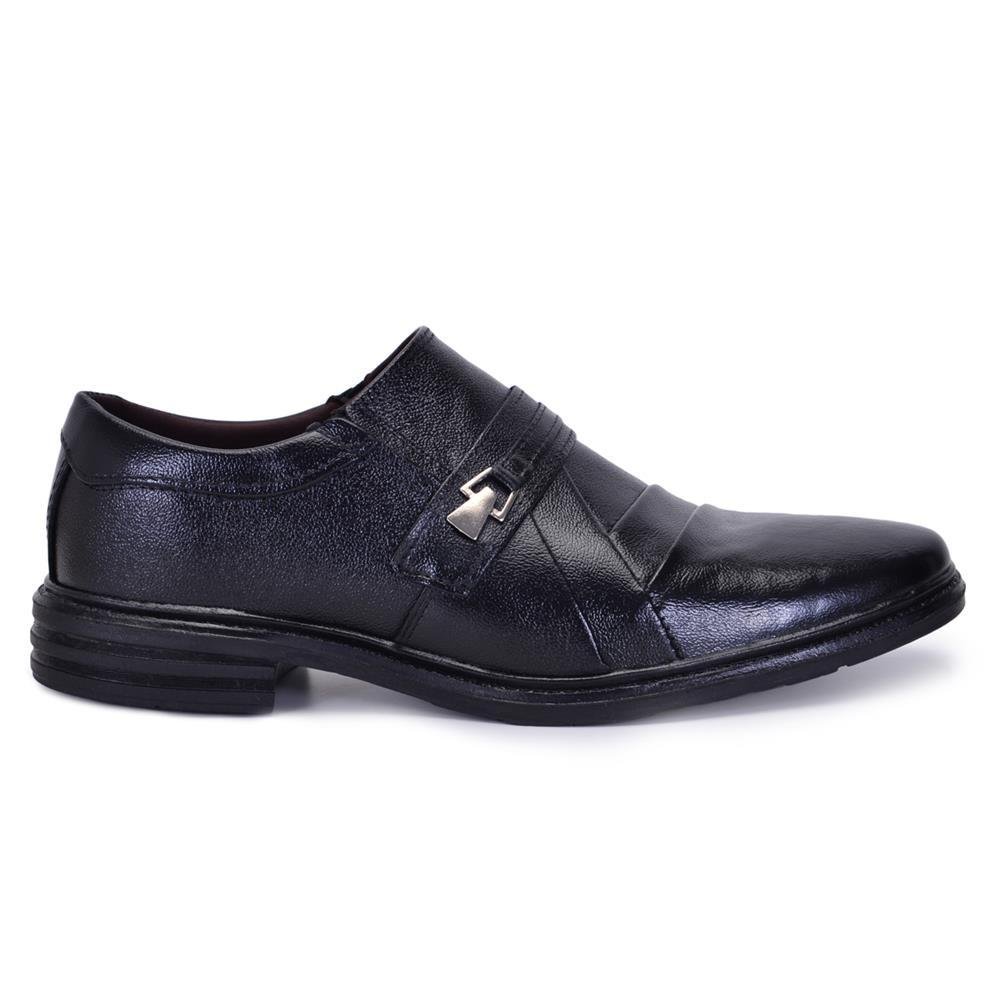 Sapato Social Masculino Couro Casual Premium Moderno Preto 1