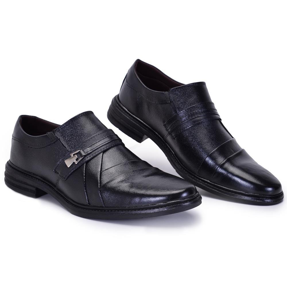 Sapato Social Masculino Couro Casual Premium Moderno Preto 3