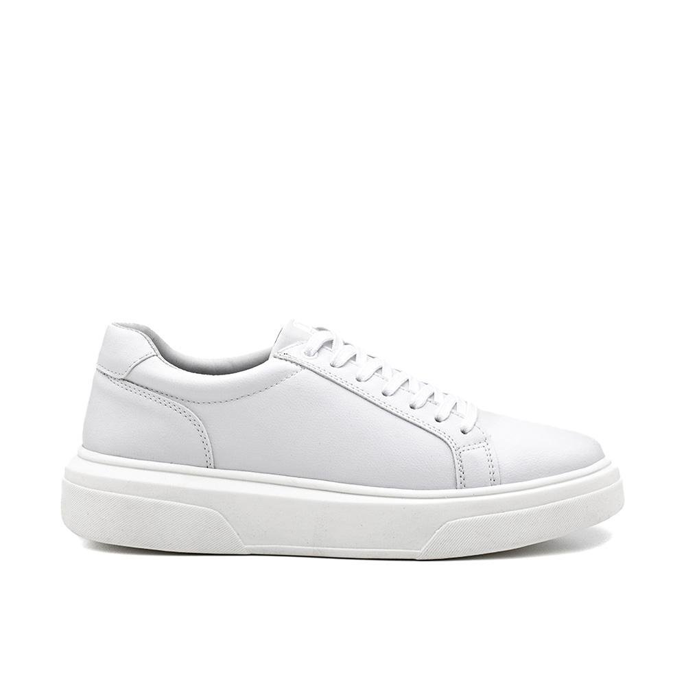 Tênis Masculino Casual Fechamento Cadarço Moderno Branco 3