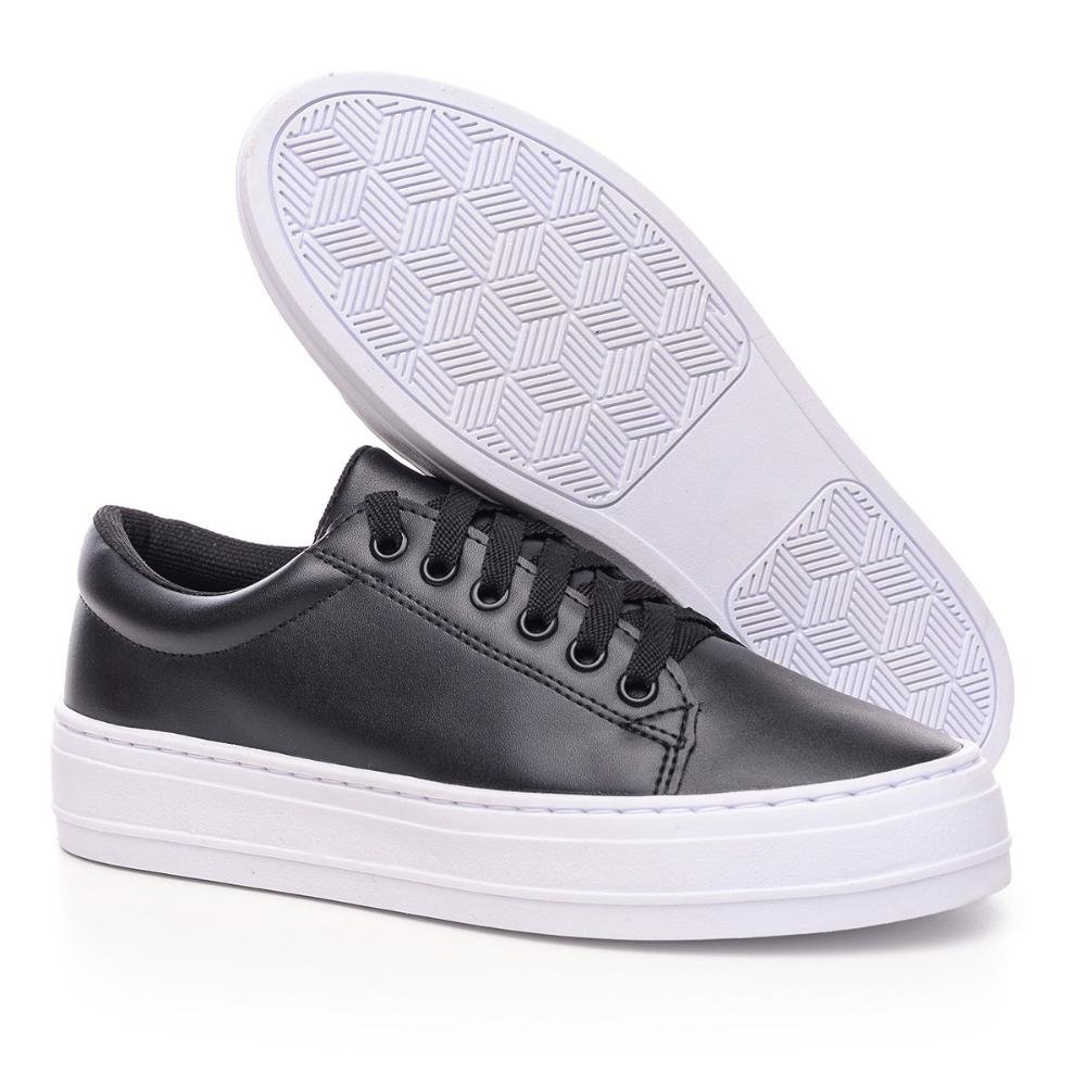 Tênis Feminino Clássico Casual Preto 6