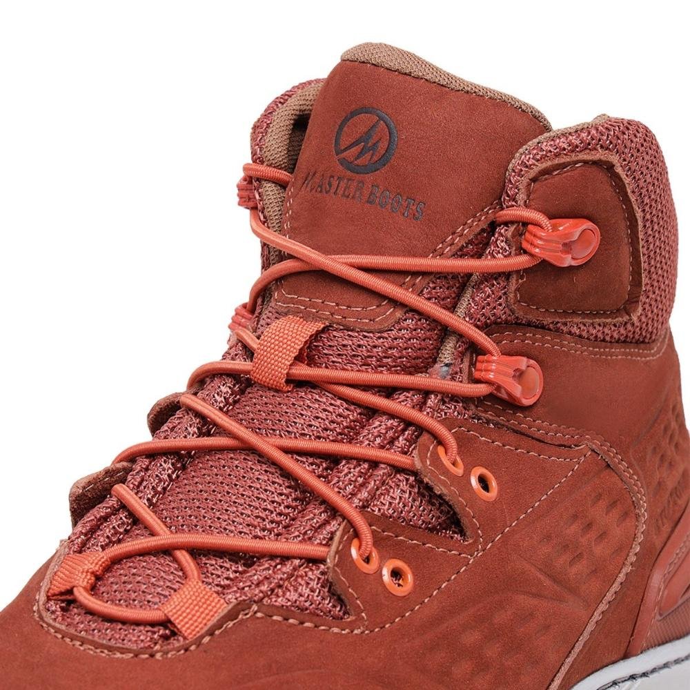 Bota Coturno Aventura Masculina Couro Confortável Trilha Marrom 2