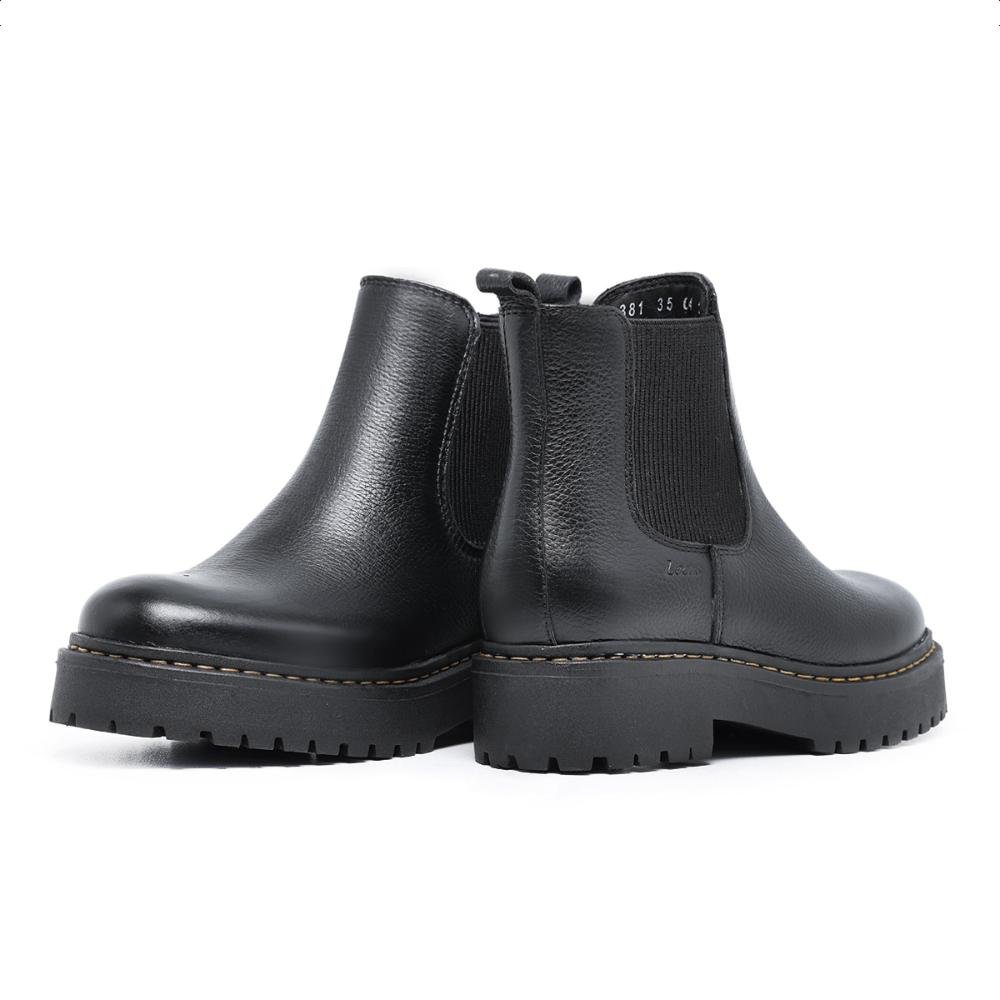 Bota Chelsea Feminina Couro Versátil Preto 4