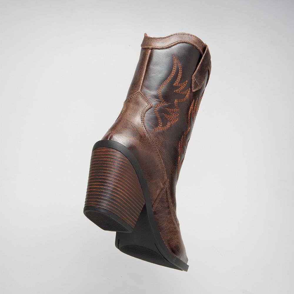 Bota Country Western Feminina Couro Personalizada 8
