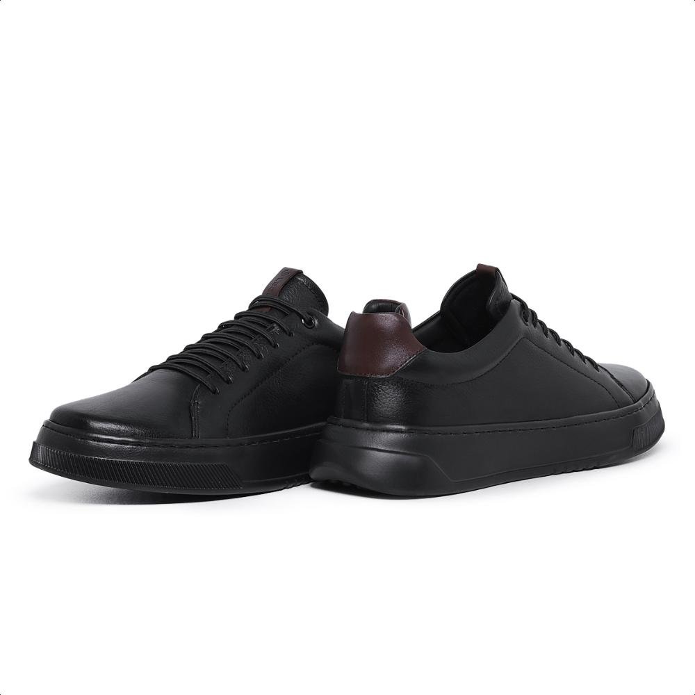 Tênis Casual Masculino EVA Light Leve Confortável Preto 2