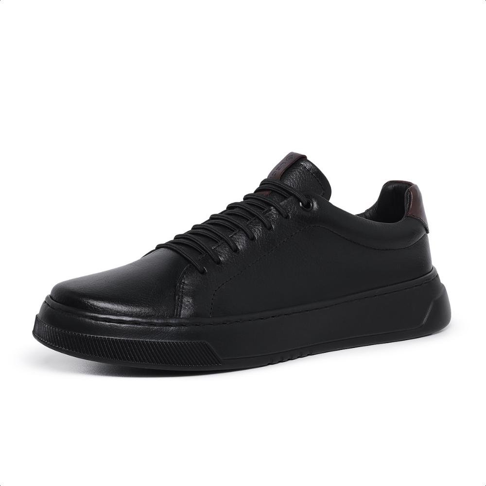 Tênis Casual Masculino EVA Light Leve Confortável Preto 3