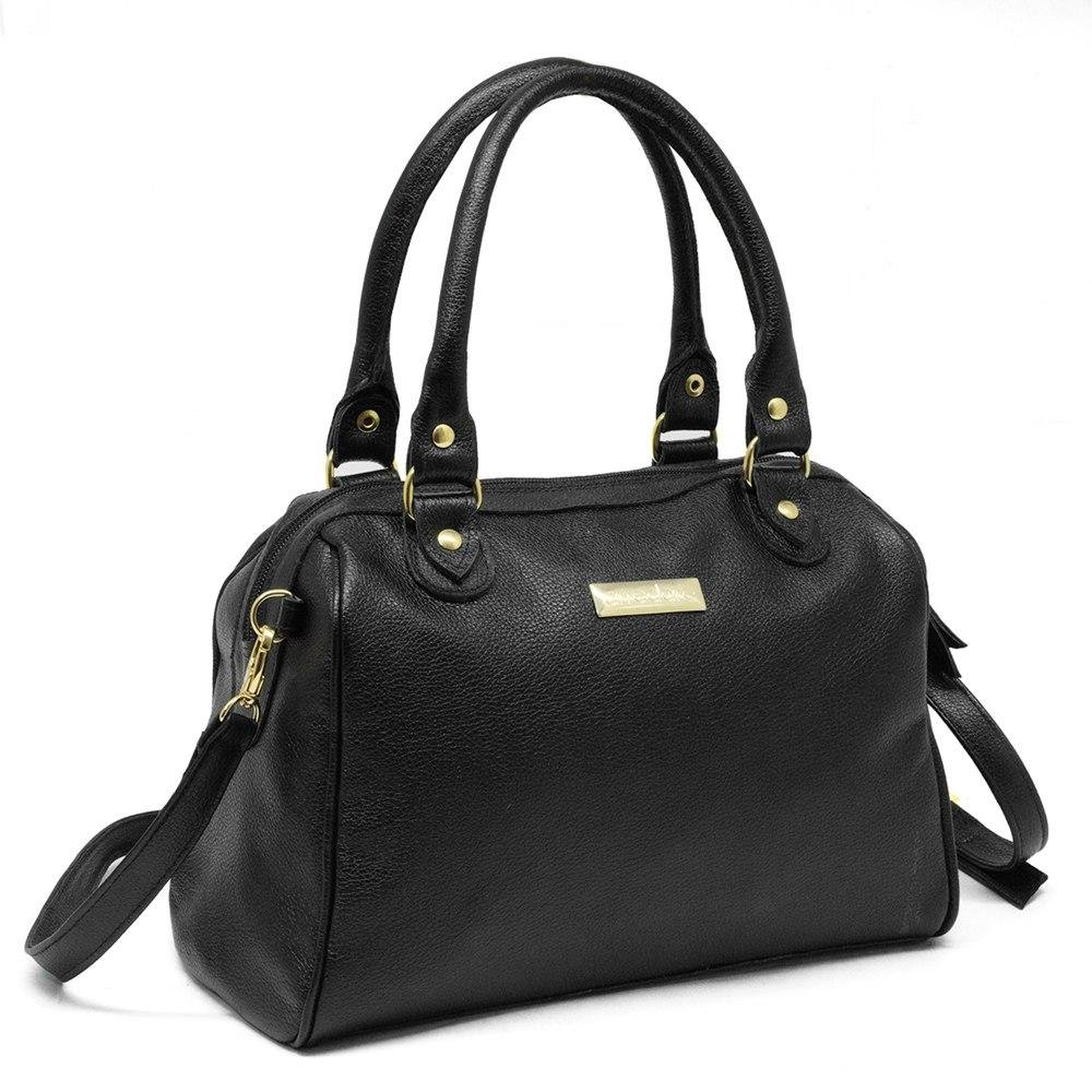 Bolsa Feminina Couro Floater Alça Removível Preto 2