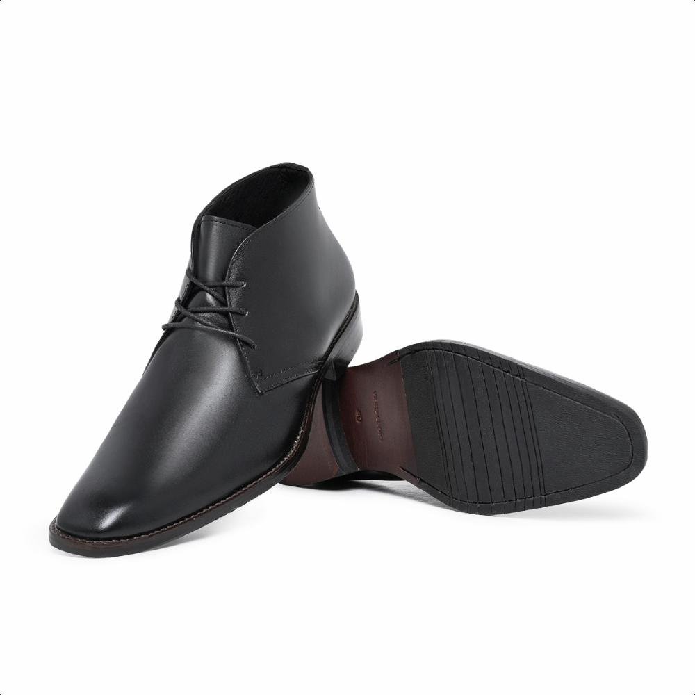 Bota Masculina Couro Naturale Casual Preto 4