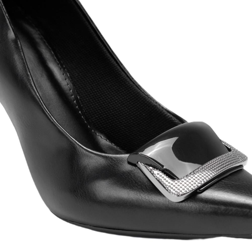 Scarpin Feminino Salto Bico Fino Clássico Preto 2