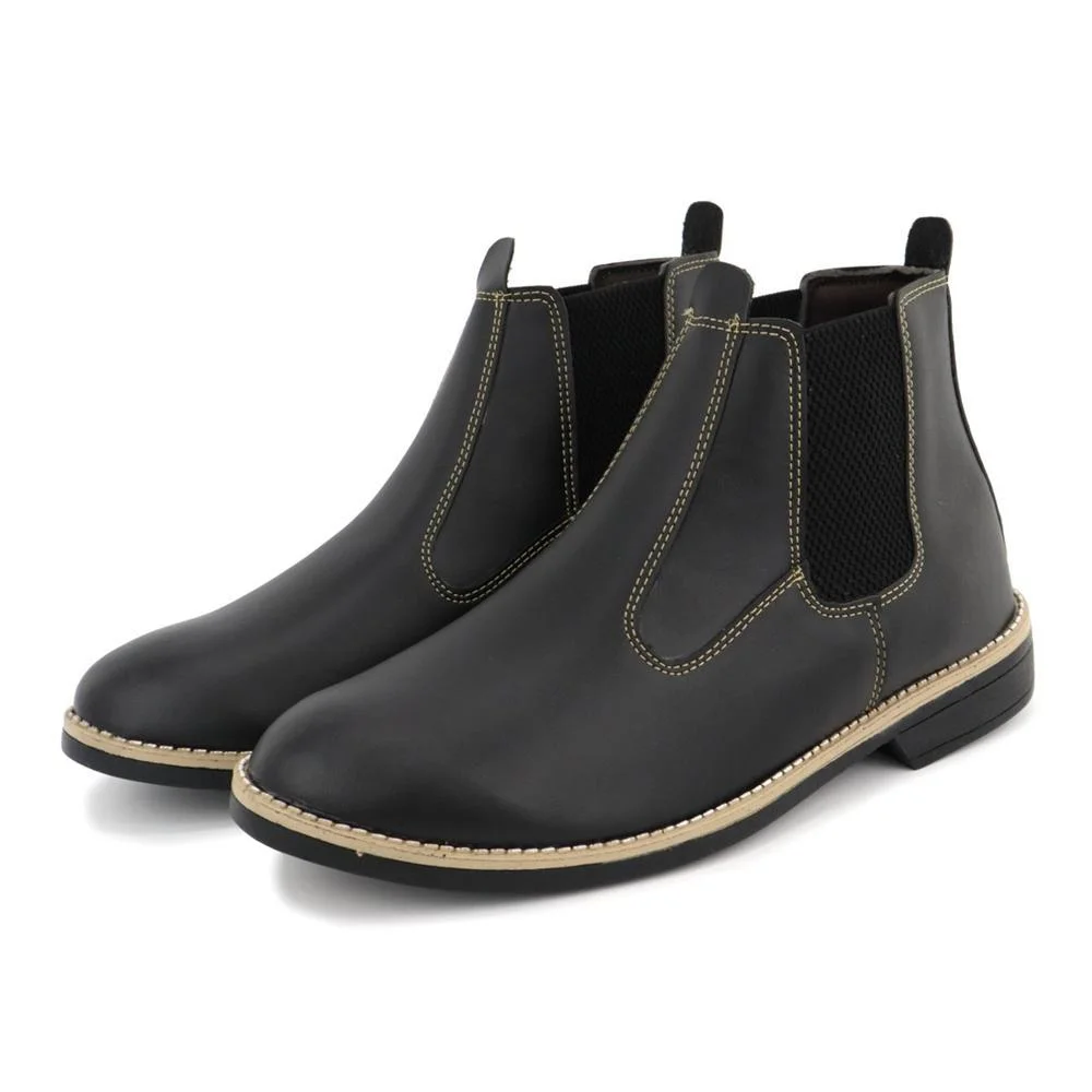 Bota Chelsea Masculina Confortável Preto 5
