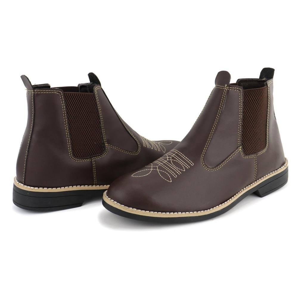 Bota Masculina Chelsea Casual Marrom 4