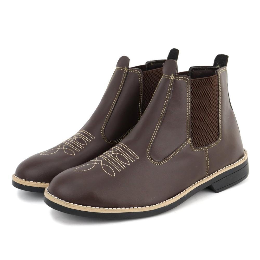 Bota Masculina Chelsea Casual Marrom 5