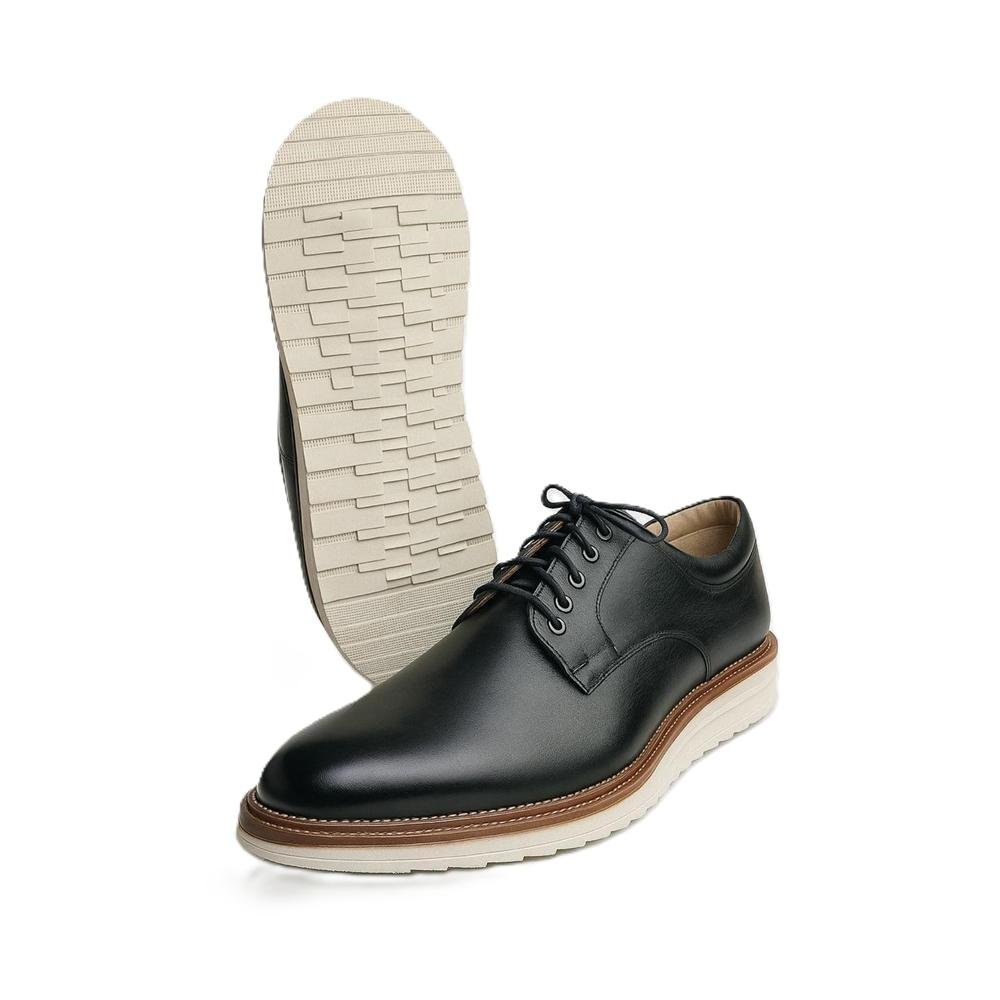 Sapato Masculino Oxford Couro Casual Preto 6
