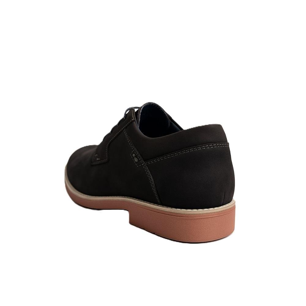 Sapato Oxford Masculino Couro Marrom Escuro 3