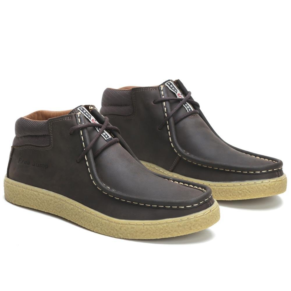 Bota Coturno Masculino Couro Marrom 2