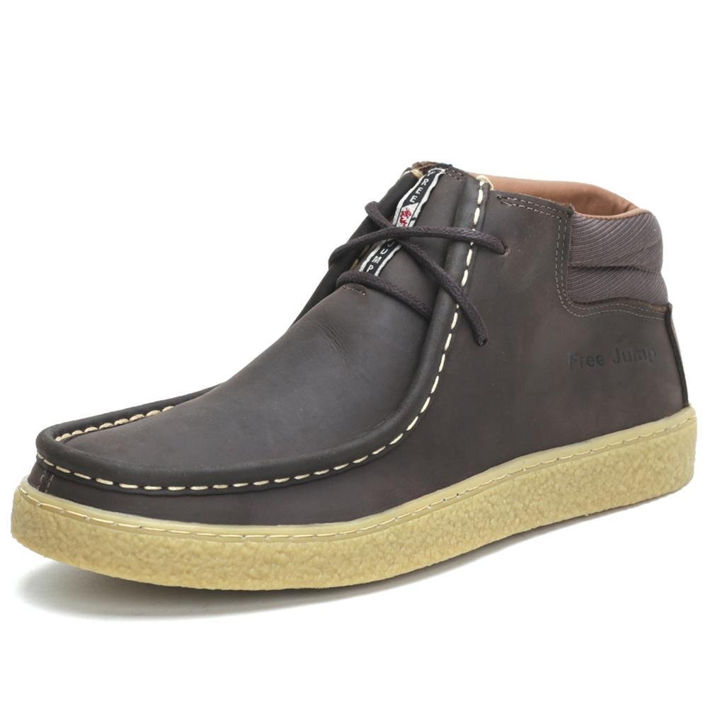 Bota Coturno Masculino Couro Marrom 3