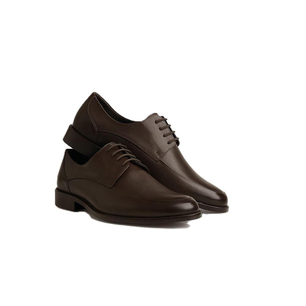 Sapato Social Masculino Couro Clássico Marrom 5