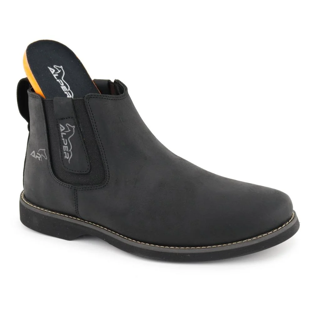 Bota Chelsea Masculina Solado em Borracha Confortável Preto 2