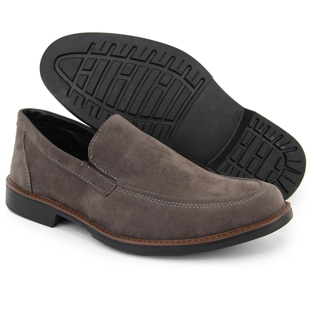Sapato Masculino Casual Social Sintético Marrom 4