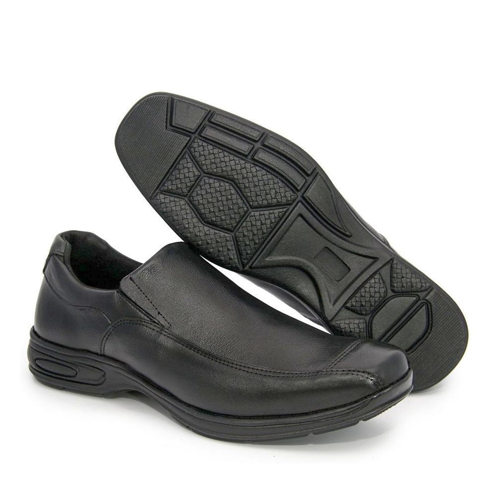 Sapato Social Masculino Couro Palmilha Gel Macia