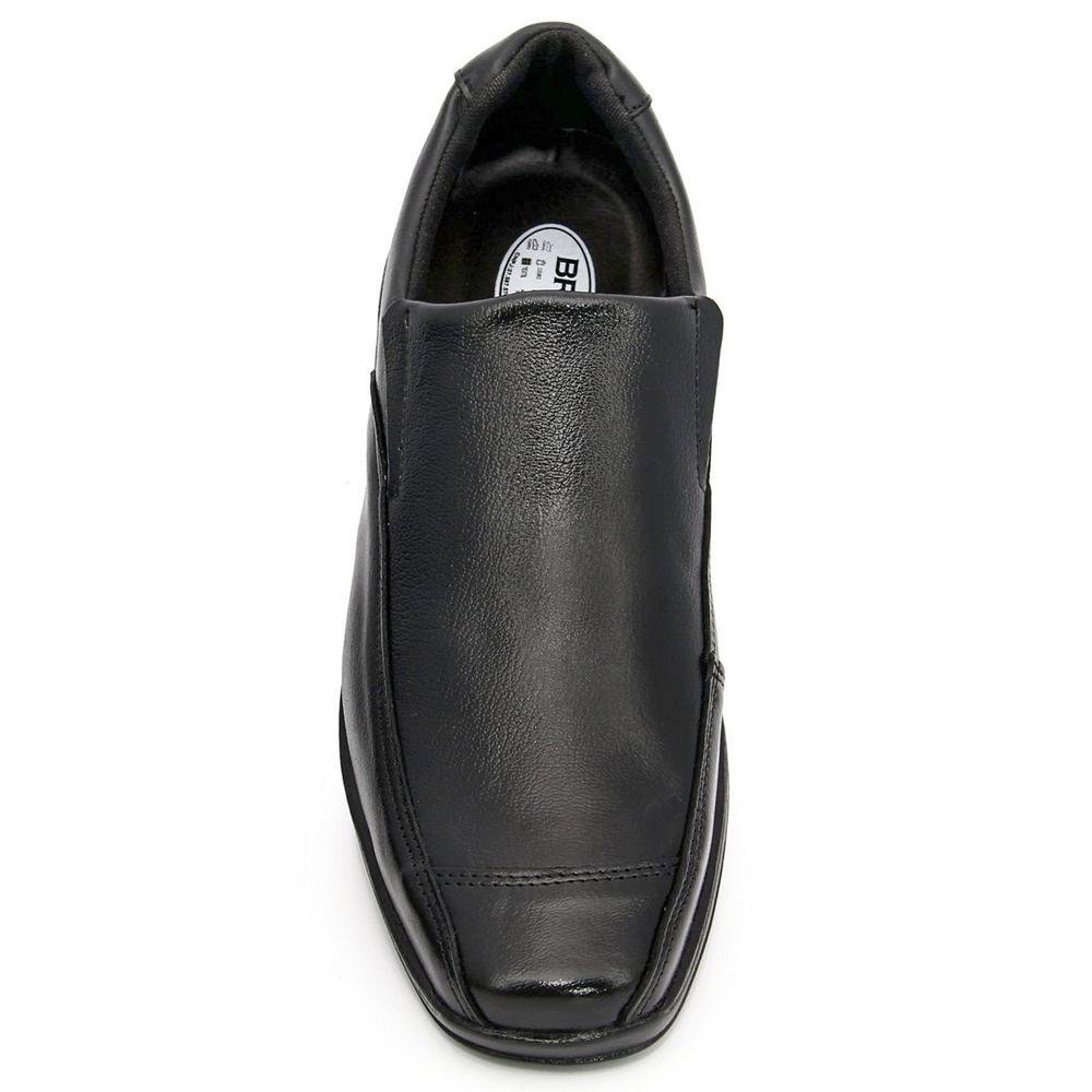 Sapato Social Masculino Couro Palmilha Gel Macia Preto 2