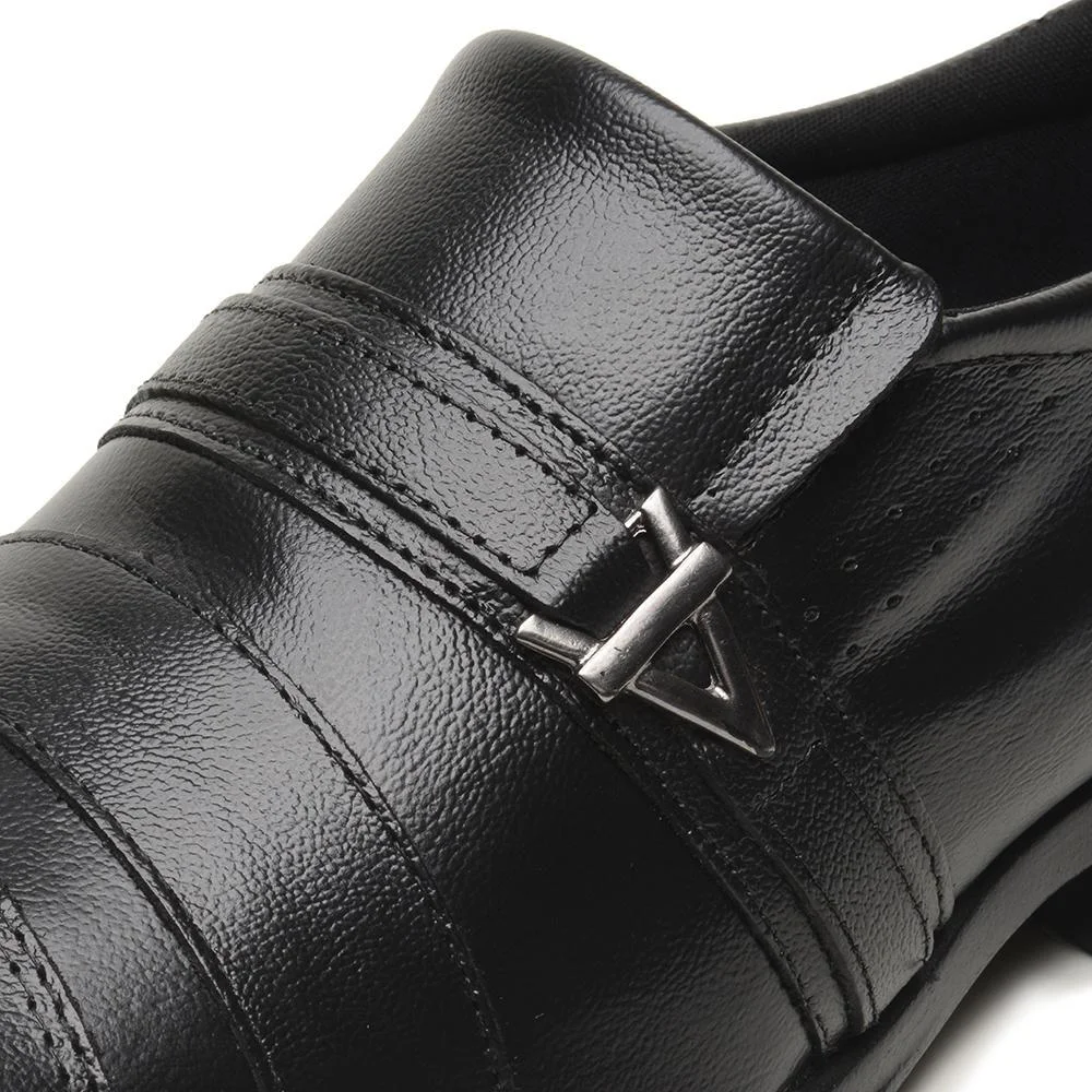 Sapato Social Masculino Sport Fino Bico Quadrado Preto 3