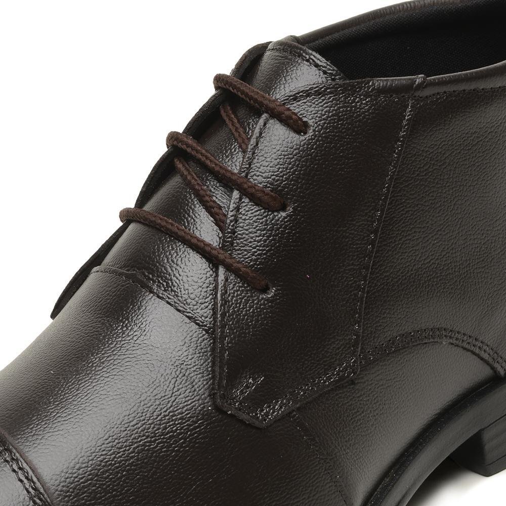 Sapato Social Masculino Sport Fino Elástico Café 3