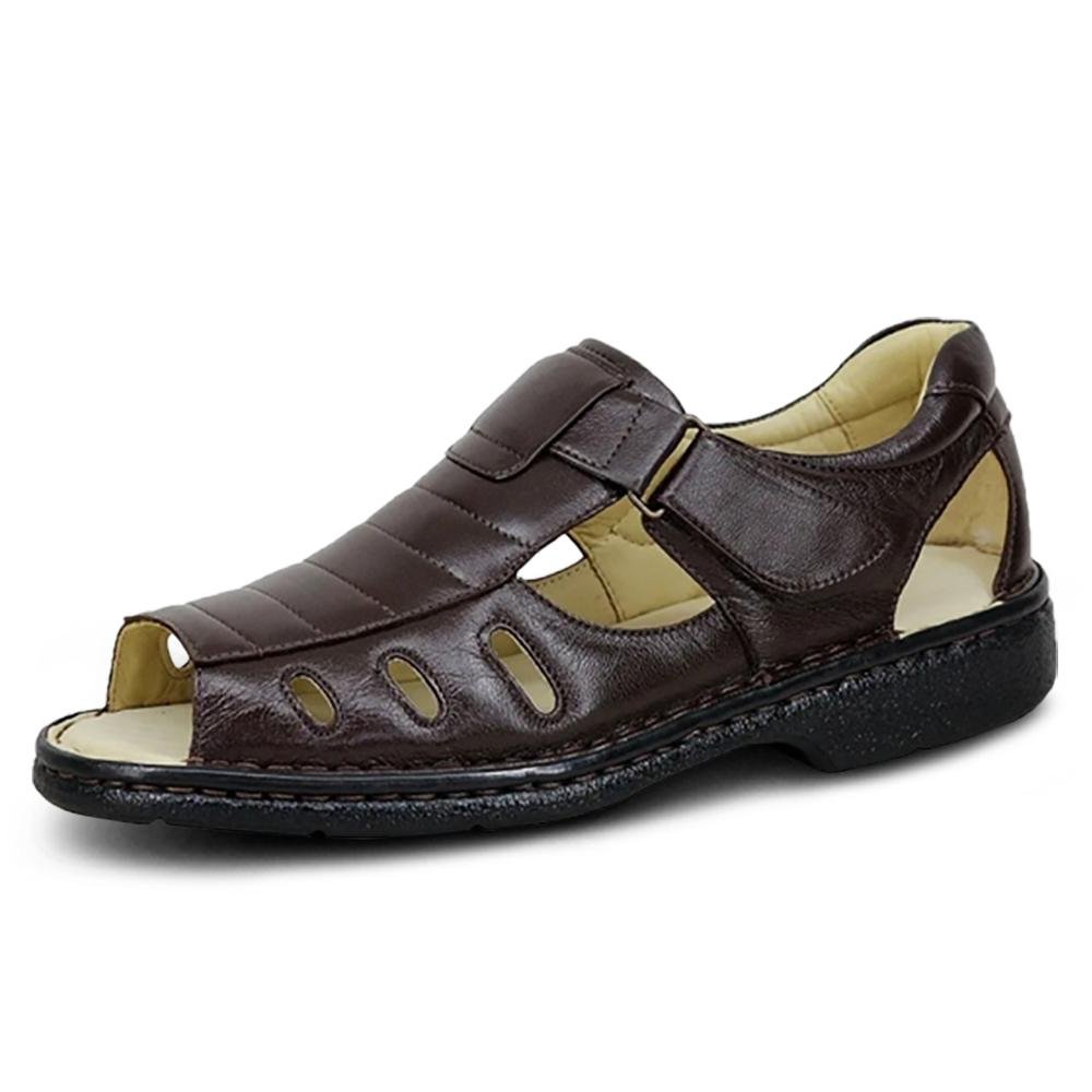 Sandália Feminina Couro Anatômica Macia