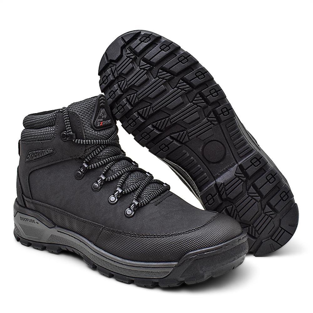 Bota Coturno Masculino Adventure Confortável Dia a Dia Preto 5